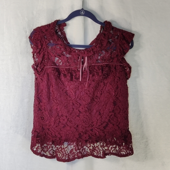 Ambiance Tops - AMBIANCE Women's Lace Top